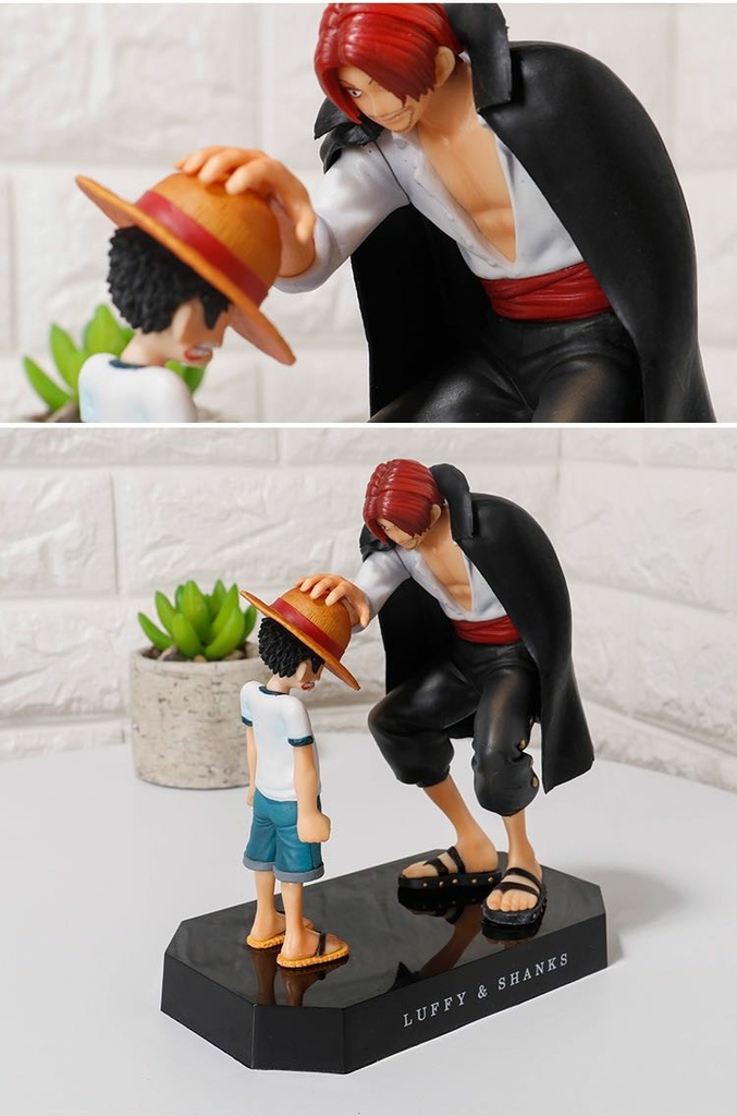 Minicloss 17cm One Piece Anime Figure Four Emperors Shanks Straw Hat Luffy  Action Figure One Piece Figurine