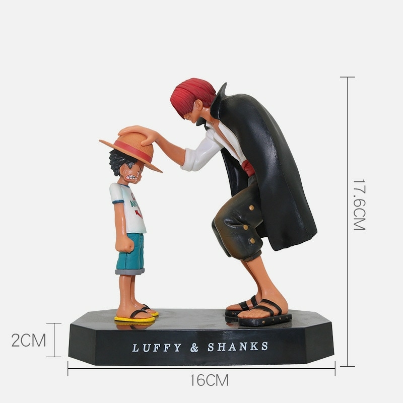 Minicloss 17cm One Piece Anime Figure Four Emperors Shanks Straw Hat Luffy  Action Figure One Piece Figurine