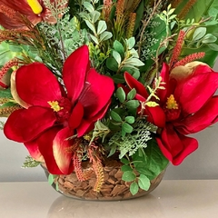 Arranjo de Flores Vermelhas na internet