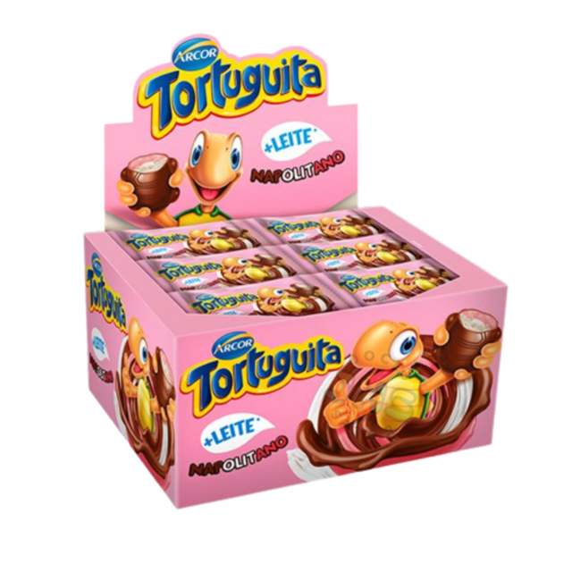 Tortuguita Chocolate Com 24un Arcor Caixa Display Sabores