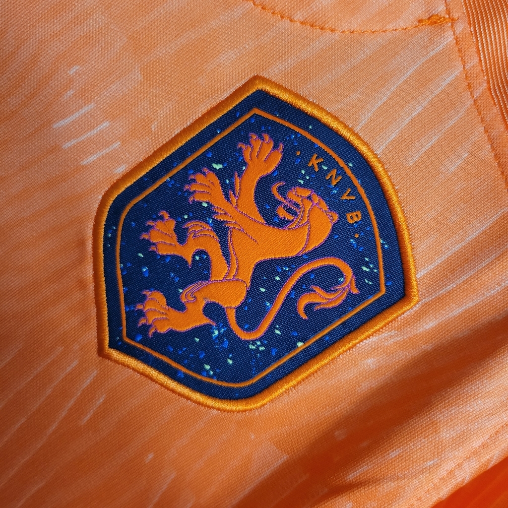 Camisa Seleção da Holanda Home 22/23 Torcedor Nike Masculina - Laranja