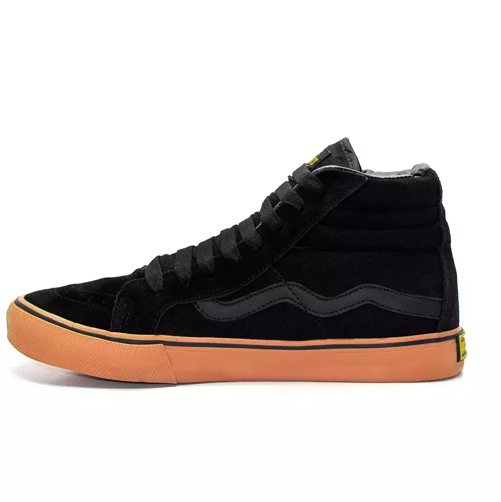 Tênis Mad Rats Cano Alto Hi Top Preto Crepe