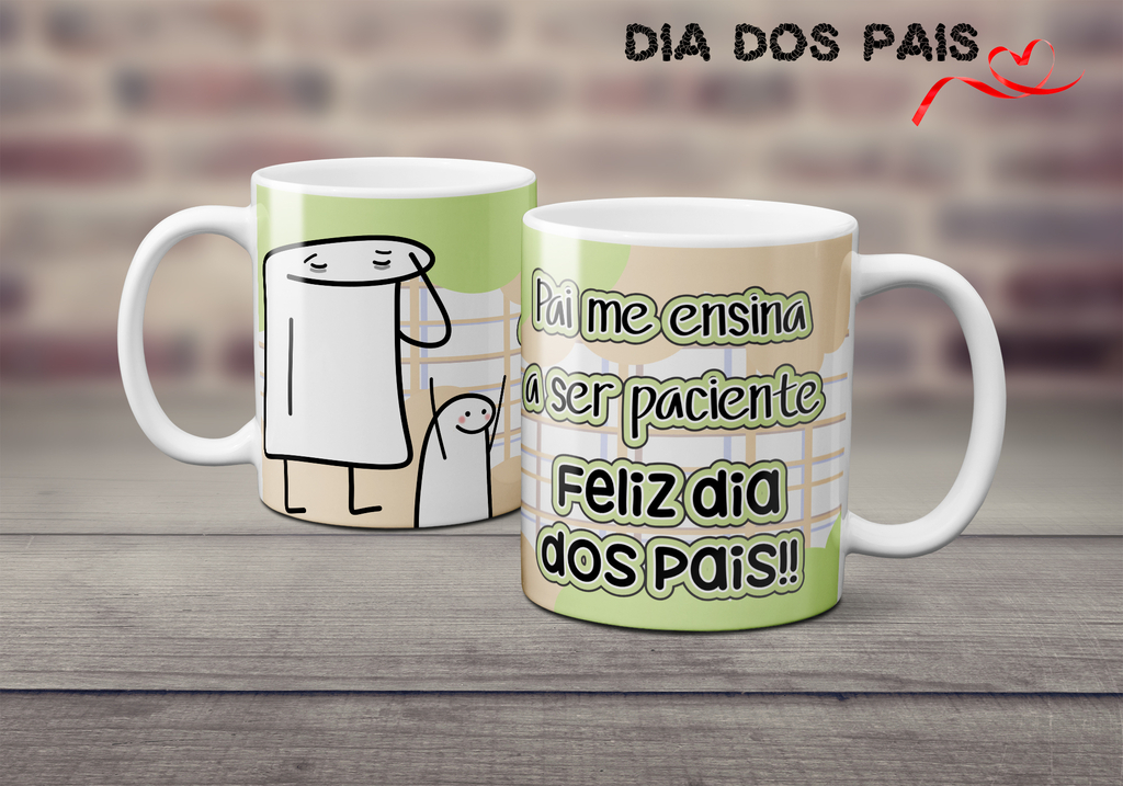 Caneca Frases que Pai Fala Bento Flork Feliz Dia Dos Pais