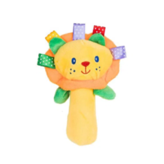 CHOCALHO MORDEDOR BICHINHO TIGRE LARANJA AC INF PIMPOLHO