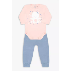 CONJUNTO DE BODY MODAL ROSA MAUVE CONF INF DEDEKA