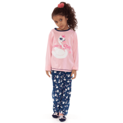 PIJAMA M/L PLUSH CISNE AZM CONF INF PUKET