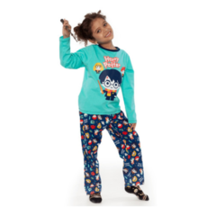 PIJAMA M/L VERDE HP VERDE AGUA CONF INF PUKET