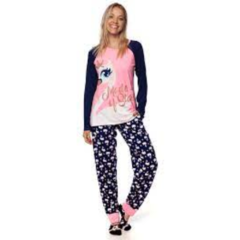 PIJAMA M/L VISCO CISNE AZM CONF INF PUKET