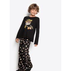 PIJAMA M/L VISCO HARRY POTTER PRETO CONF INF PUKET