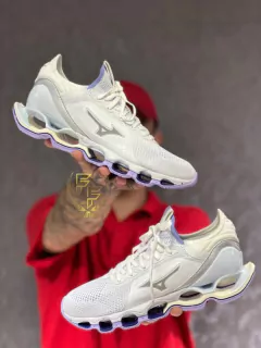 Tênis Mizuno Wave Prophecy X WK – Branco e roxo
