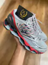 Tênis Mizuno Wave Prophecy 8 – Cinza, Vermelho e Preto