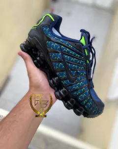 Nike Shox Tl 12 Molas - Preto e Azul