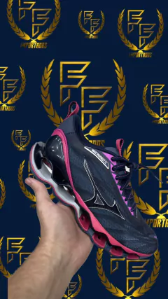 Tênis Mizuno Wave Prophecy 11 – Preto e Rosa