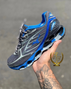 Tênis Mizuno Wave Prophecy 6 - Cinza e Azul