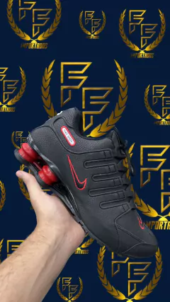 Tênis Nike Shox 4 Molas – Preto e Vermelho