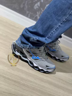 Tênis Mizuno Wave Prophecy 11s - Cinza e azul