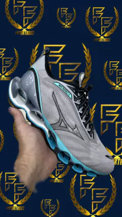 Tênis Mizuno Wave Prophecy 11 – Cinza e Azul
