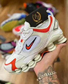 Nike Shox 12 Molas TL Nova – Vermelho, Cinza e Branco