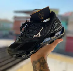 Tênis Mizuno Wave Prophecy 8 – Preto e Cinza