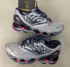 Tênis Mizuno Wave Prophecy 8 – Cinza e Rosa