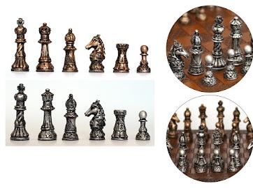 Jogo xadrez Ornato completo Peças e Tabuleiro