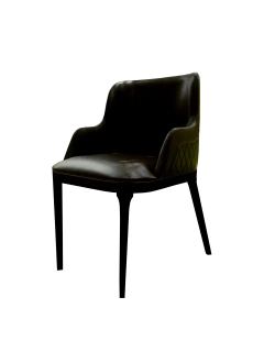 Silla Slappa negro-cafe oscuro.