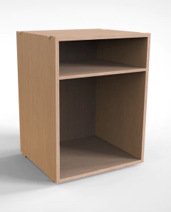 Modular Apilable Koota con repisa.