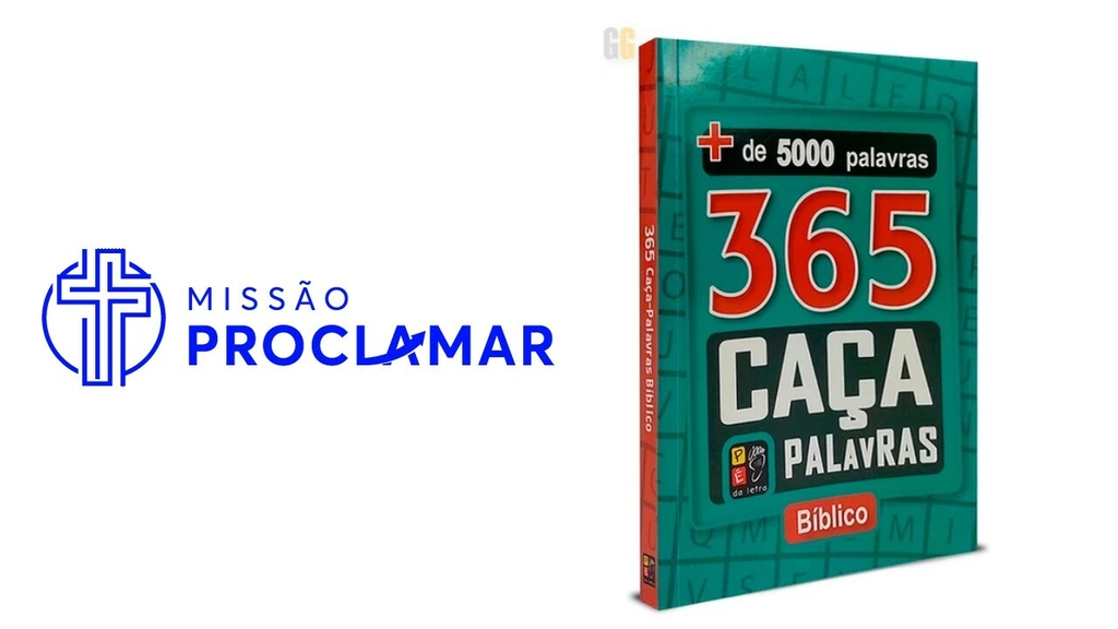 365 Caça Palavras Bíblico - Com Historias Bíblicas