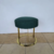 Puff Zimer estrutura dourada - comprar online