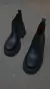 LEATHER CHUNKY BOOTS - tienda online