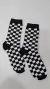 MEDIAS A CUADROS BLANCO Y NEGRO - comprar online