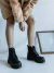 VEGAN WARRIORS BOOTS MATTE BLACK (Costura Amarilla) - Paradisea