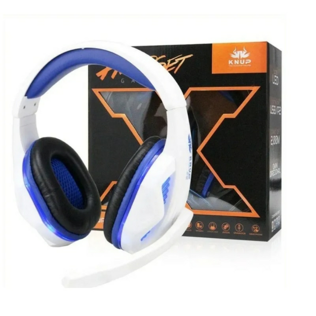 Fone de Ouvido Headset P2 para Vídeo Game e Computador Gamer Led Knup  KP-400 - TENDMIX COMÉRCIO ONLINE