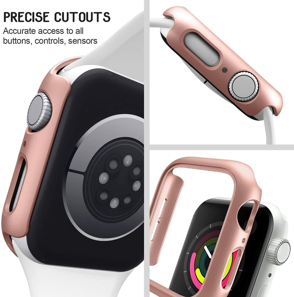 Compre Para apple watch série 6 5 4 3 se 44mm 40mm iwatch caso 42mm 38mm  protetor de tela pára-choques acessórios de relógio apple