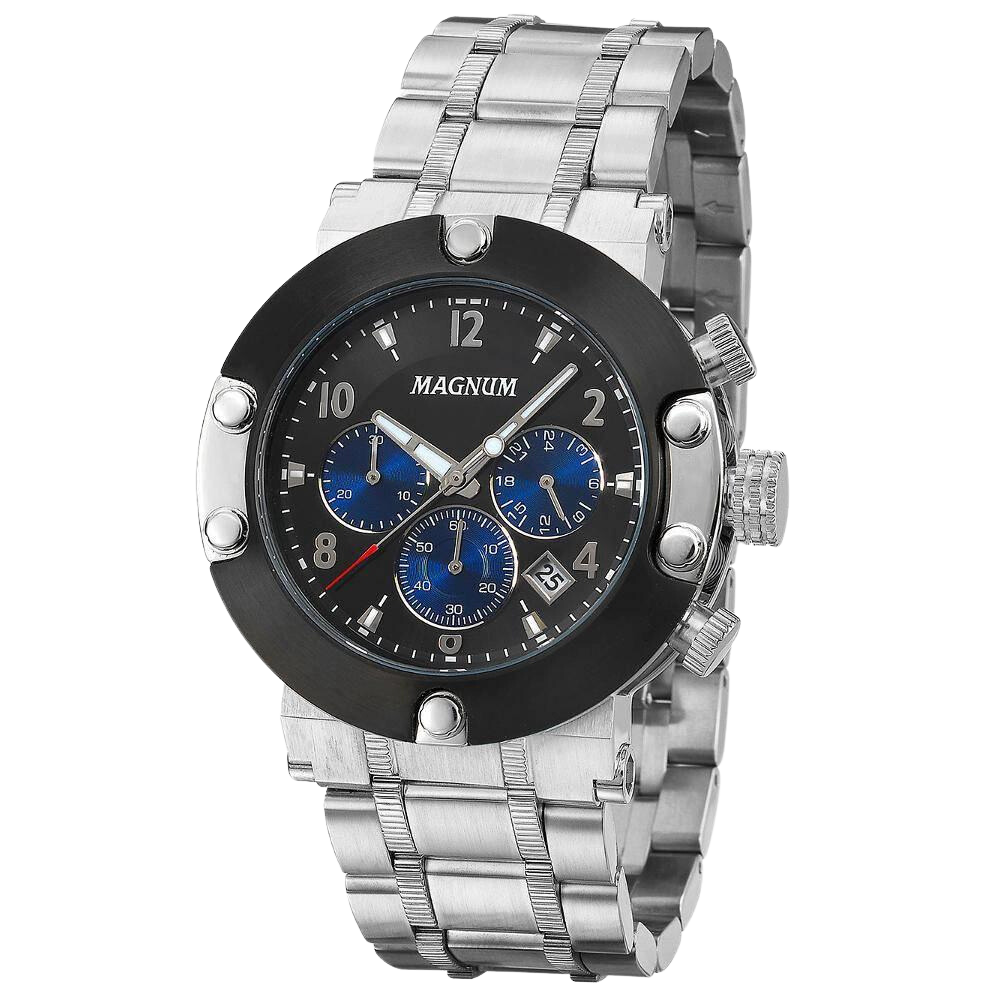 Relógio Magnum Chronograph Masculino - Prata