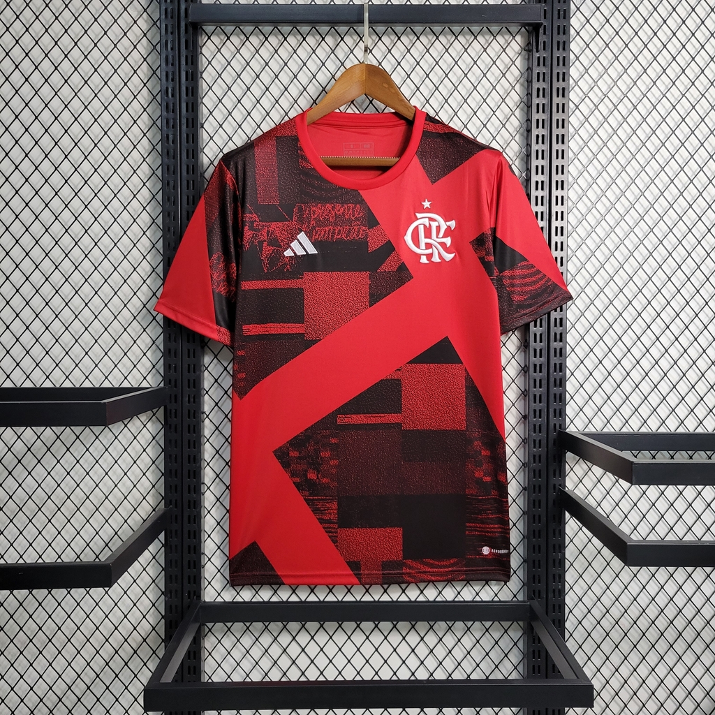 Camisa Adidas Masculina Pré-jogo Flamengo 2023 Red/black Hs5204 M