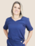 Blusa Camélia | Crepe Modal Marinho