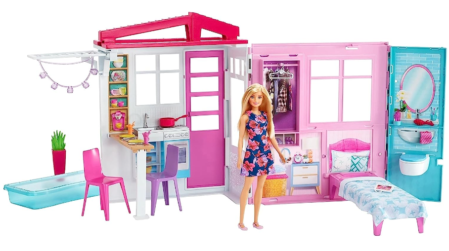 Barbie On The Go Carro Rosa e Boneca - Mattel em Promoção na