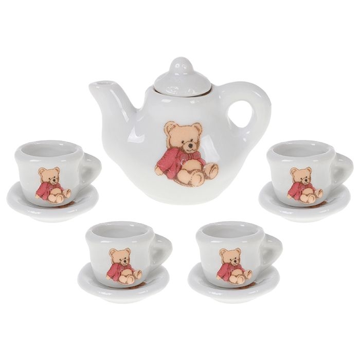 Jogo de chá infantil de porcelana  Toy tea set, Porcelain tea set