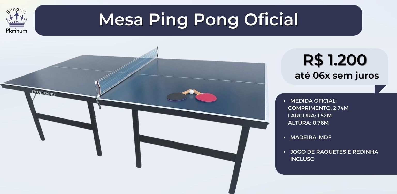 Mesa B210 P – Sinuca com Ping-Pong – BaB Bilhares –  – Mesas  de Bilhares