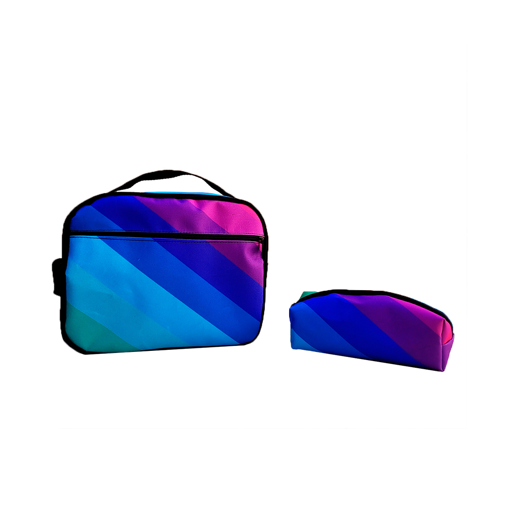 Kit Mochila Escolar Rainbow Friends Azul Bobao Jogo Roblox