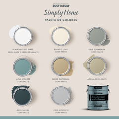 Pintura latex simply home x 3.78 Lts - Rust oleum - Doctor Obra - Construcciones