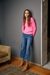 Sweter trenzado fucsia