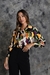 Camisa Irina estampa con violetas, uvas y negros - comprar online