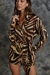 Camisa Flap seda estampa animal en internet