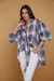 Camisa Wanda voile a cuadros - comprar online
