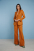 Blazer Rosie lino puro caramelo