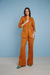 Blazer Rosie lino puro caramelo - comprar online