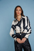 Camisa Mila seda estampa crudo y negro - Claudia Arias