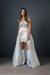 Vestido Mía base corto corpiño taza y sobrefalda organza- Consultar precio